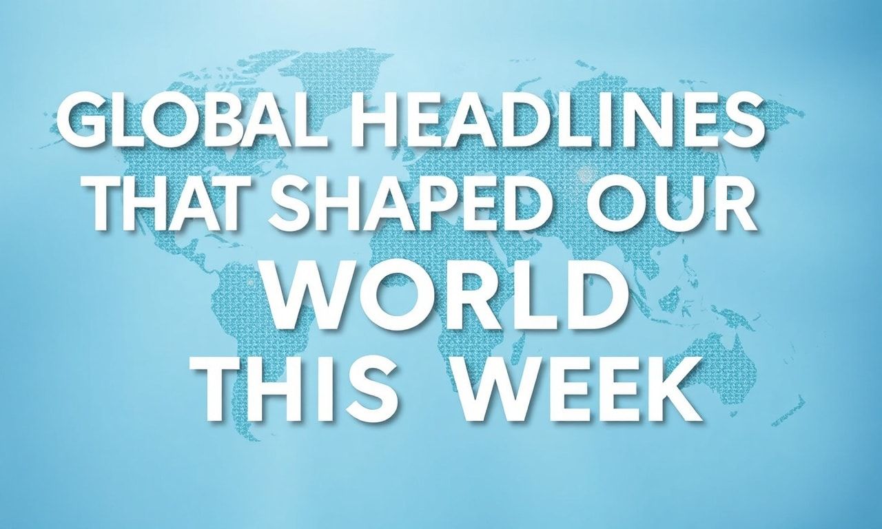 Global Headlines That Shaped Our World This Week