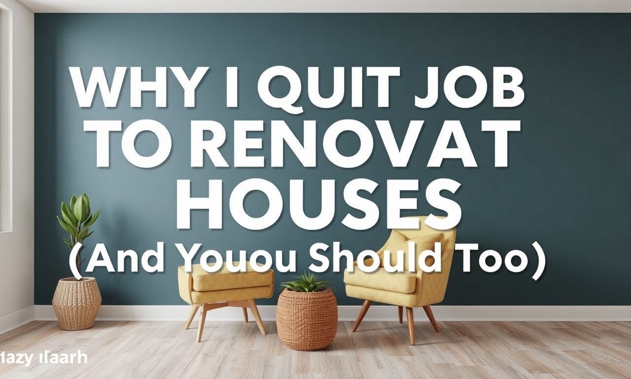 Why I Quit My Job to Flip Houses (And You Should Too)